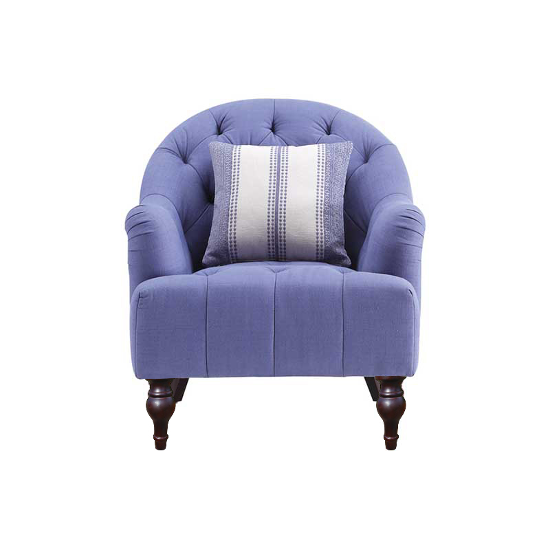 现代简约沙发休闲单椅蓝色CC3003-1-D1